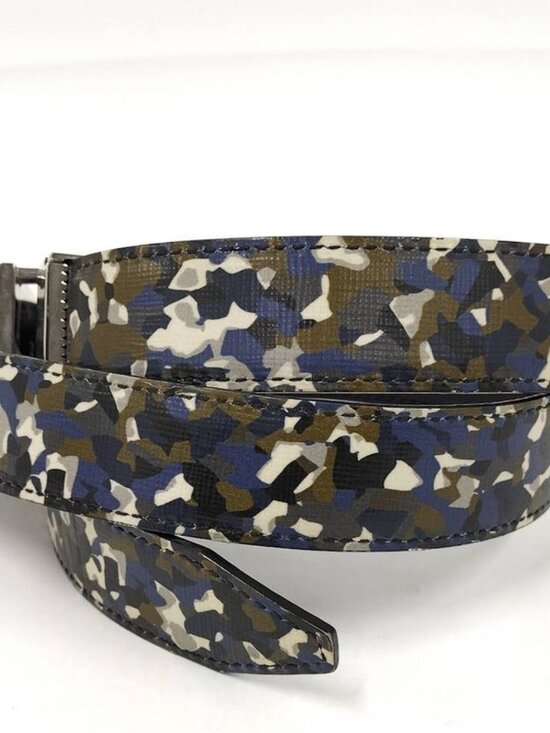 Fendi Belt Monster Star Bugs Eye Leather Multicolor Black main image 10